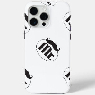 Coque iPhone 15 Pro Max M. Mustache Retro Cadeaux Hipster Vintages