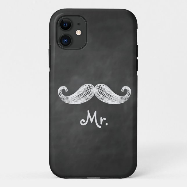 Coques Case-Mate iPhone M. Mustache sur l'identification de (Dos)