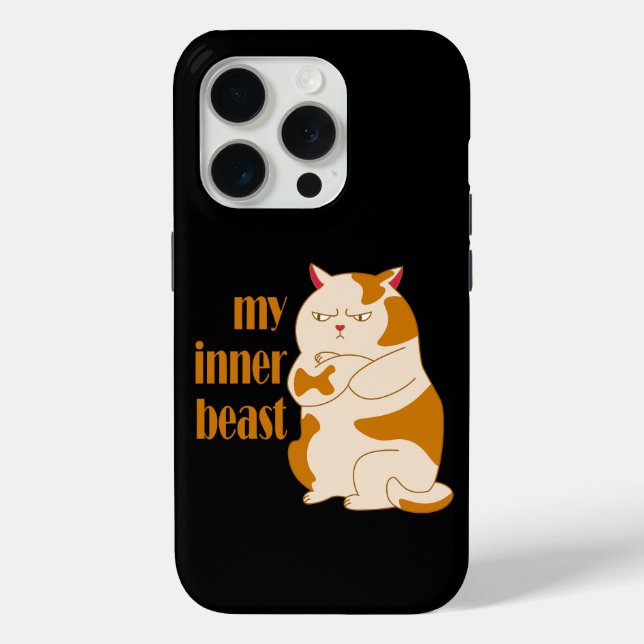 Coques Case-Mate iPhone Ma bête intérieure fainéante citation de motivatio (Verso)