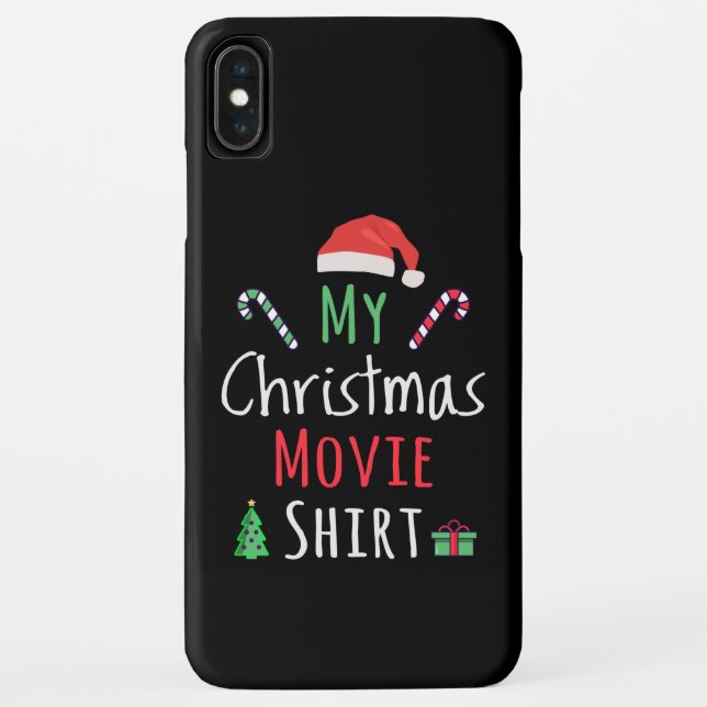 Coques Case-Mate iPhone Ma chemise de cinéma de Noël (Dos)