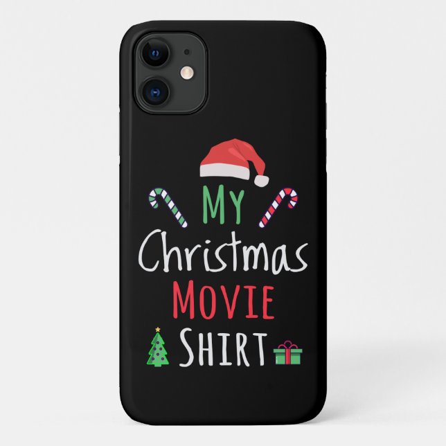Coques Case-Mate iPhone Ma chemise de cinéma de Noël (Dos)