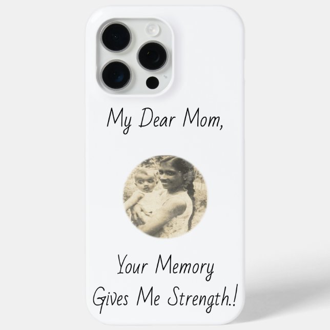 Coques Case-Mate iPhone Ma Chère Maman, Ta Mémoire Me Donne Force ! ! (Verso)