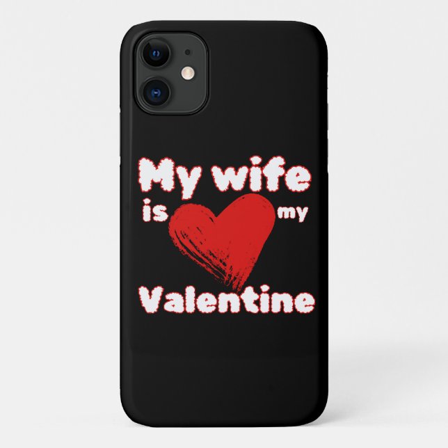 Coques Case-Mate iPhone Ma femme est ma Saint-Valentin (Dos)