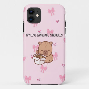 Case-Mate iPhone Case Ma langue d'amour est les nouilles Kawaii Capyba