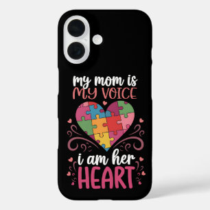 Coque Pour iPhone 16 Ma mère est ma voix Autisme Autisme Sensibilisatio