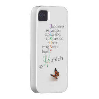 Étui iPhone 4/4S Ma vie dans polychrome