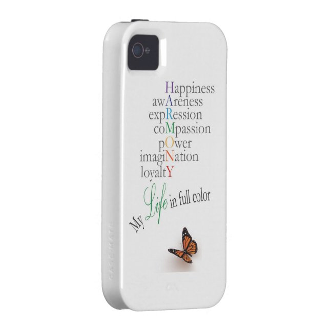 Coques Case-Mate iPhone Ma vie dans polychrome (Dos/Droit)