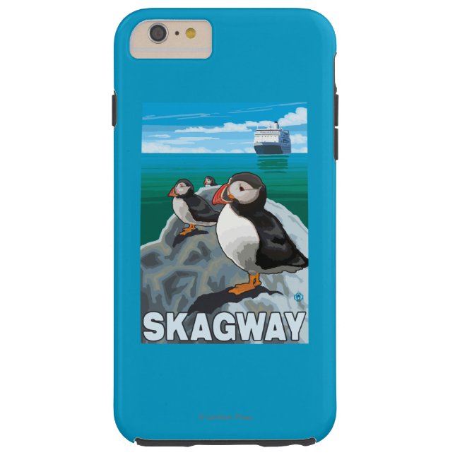 Coques Case-Mate iPhone Macareux et bateau de croisière - Skagway, Alaska (Dos)