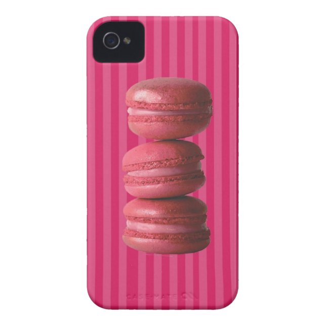 Coques Case-Mate iPhone Macarons sur les rayures françaises (Dos)