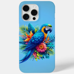 Coque Case-Mate iPhone Macaw tropicale bleue et colorée