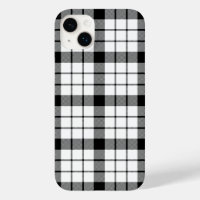 MacFarlane tartan noir blanc plaid