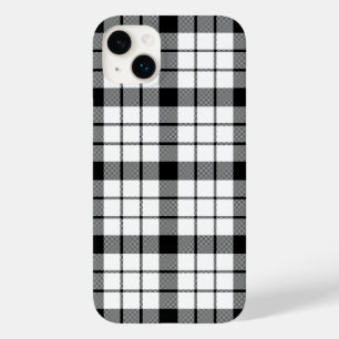 Coque Case-Mate iPhone MacFarlane tartan noir blanc plaid