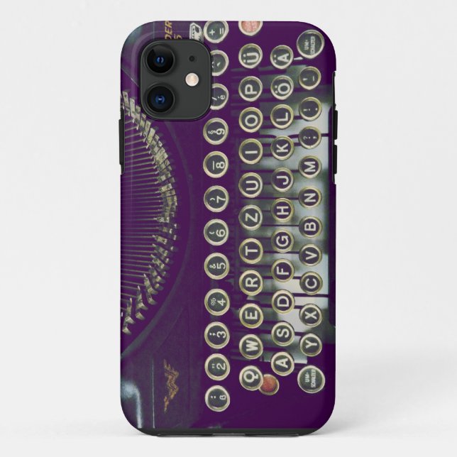 Coques Case-Mate iPhone machine à écrire démodée (Dos)