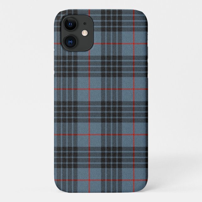Coques Case-Mate iPhone MacKay Blue Tartan Plaid Scottish Motif (Dos)