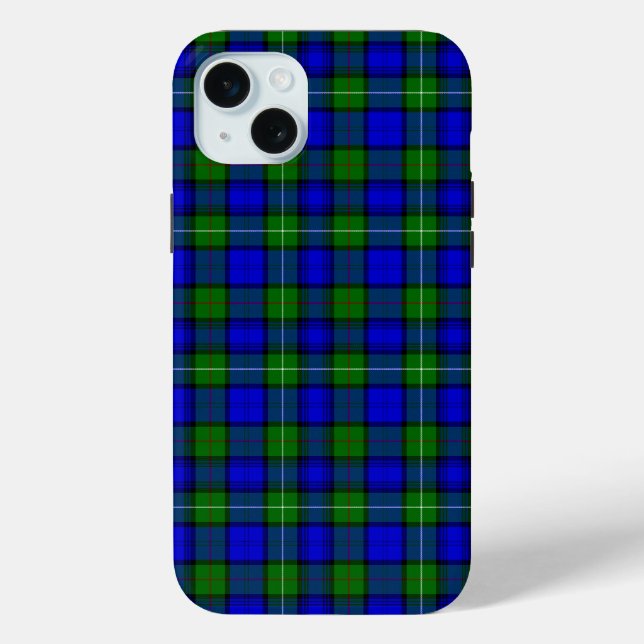 Coques Case-Mate iPhone MacKenzie tartan bleu vert plaid (Verso)