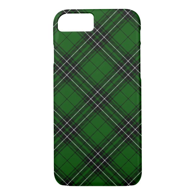 Coques Case-Mate iPhone MacLean Tartan vert et noir plaid (Dos)