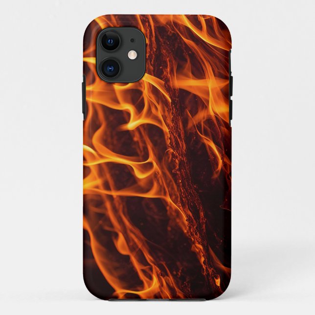Coques Case-Mate iPhone Macro de flamme de feu dans la cheminée (Dos)
