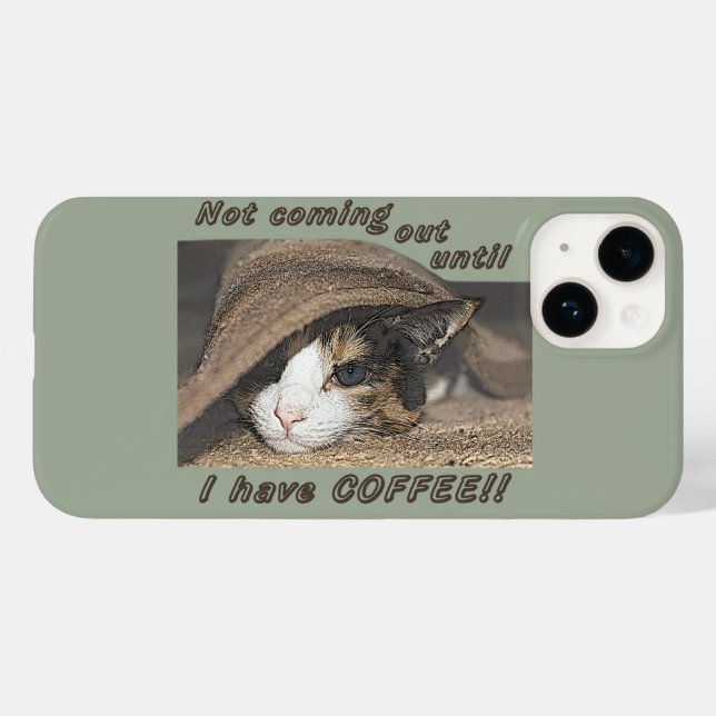 Coques Case-Mate iPhone Macy veut aussi du café (Verso (horizontal))