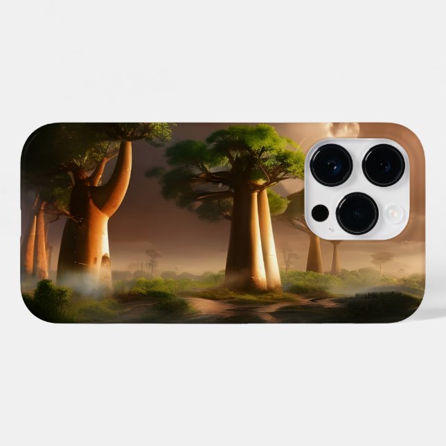 Coques Case-Mate iPhone Madagascar Baobab Forest Fantaisie  (Verso (horizontal))
