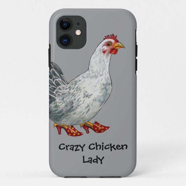 Coques Case-Mate iPhone Madame folle de poulet (Dos)