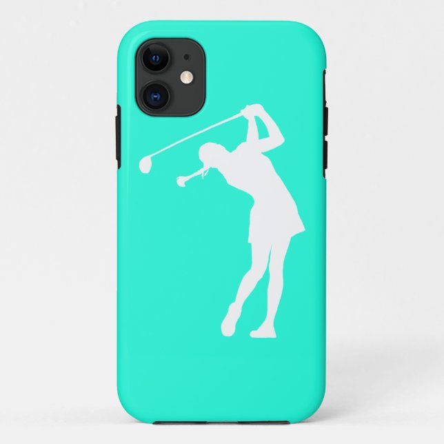 Coques Case-Mate iPhone Madame Golfer Silhouette White de l'iPhone 5 sur (Dos)