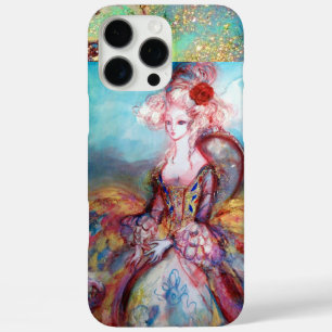 Coque iPhone 16 Pro Max MADAME POMPADOUR, Élégante mode beauté