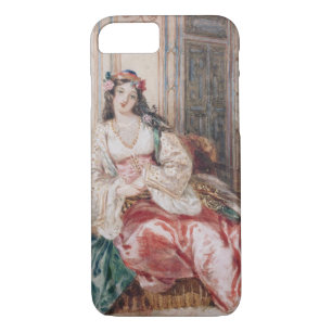 Coque iPhone 7 Madame Seated dans un tabouret Turki de port