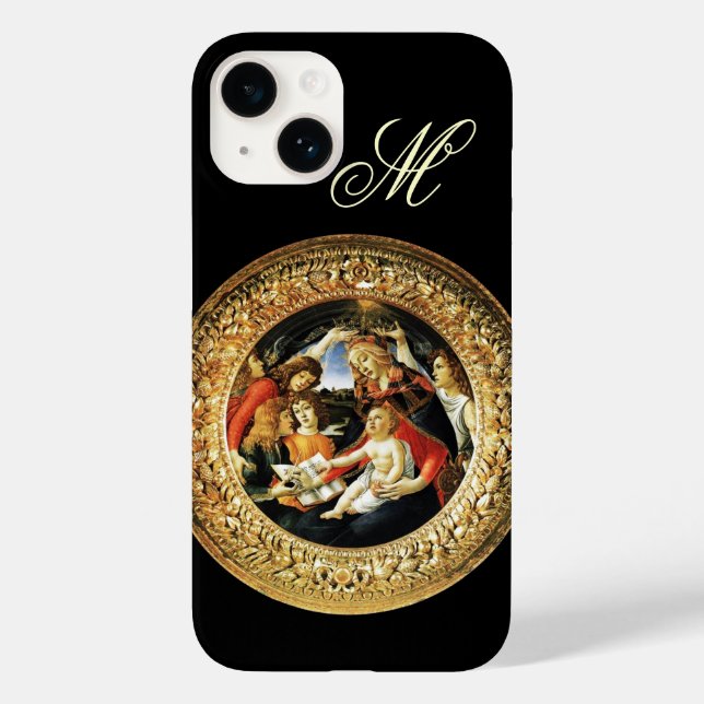 Coques Case-Mate iPhone Madonna du Monogramme de la Nativité Magnificat (Verso)