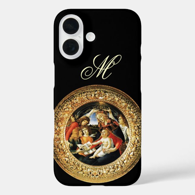 Coques Case-Mate iPhone Madonna du Monogramme de la Nativité Magnificat (Verso)