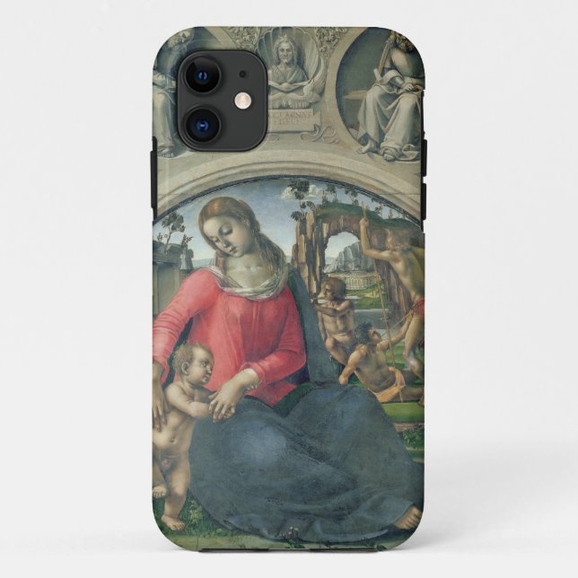 Coques Case-Mate iPhone Madonna et enfant, 1490-95 (huile sur le panneau) (Dos)