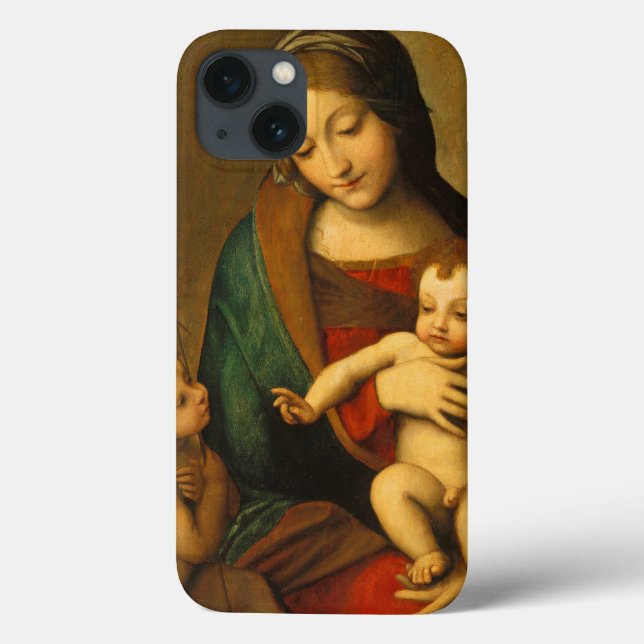 Coques Case-Mate iPhone Madonna et enfant avec des saints (Verso)