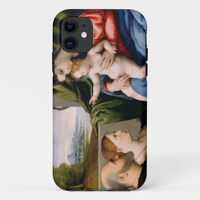 Coques Case-Mate iPhone Madonna et enfant avec le St John infantile (Dos)