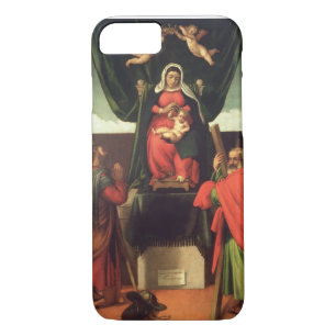 Coques Pour iPhone Madonna et enfant couronnés avec quatre saints,