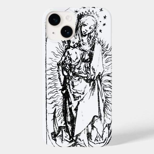Coques Case-Mate iPhone Madonna et l'enfant Vierge Marie (Verso)