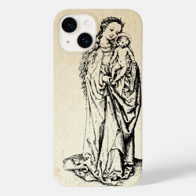 Coques Case-Mate iPhone Madonna et l'enfant Vierge Marie (Verso)