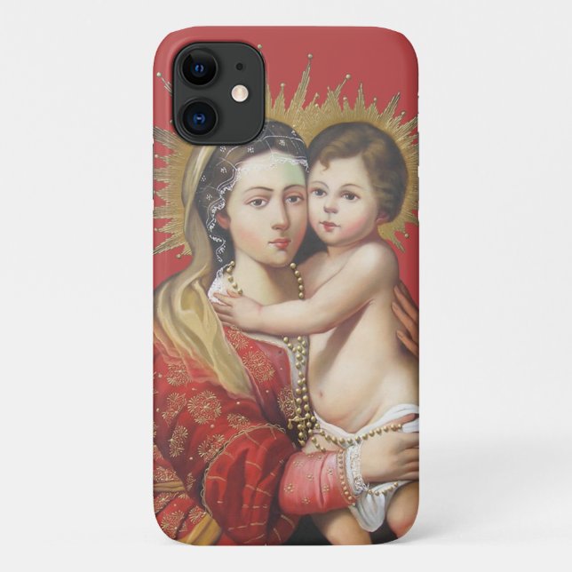 Coques Case-Mate iPhone Madonna et son enfant (Dos)