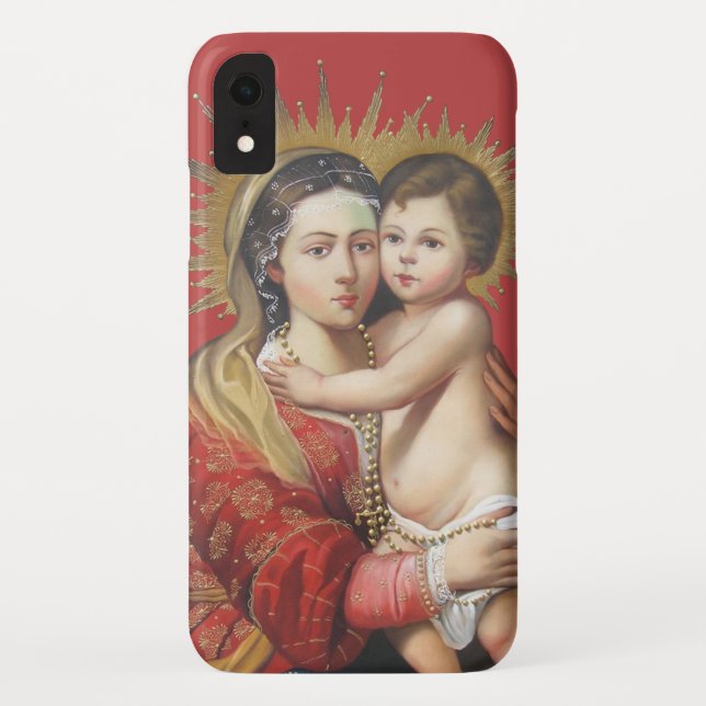 Coques Case-Mate iPhone Madonna et son enfant (Dos)