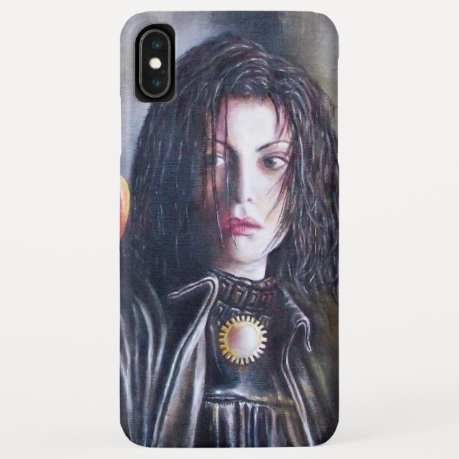 Coques Case-Mate iPhone MAGDALEN ET POMEGRANATE Noir Blanc Rouge (Dos)