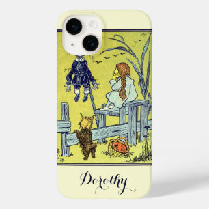 Coque Pour iPhone 14 Mage de l'Oz vintage, Dorothy Toto rencontre l'épo