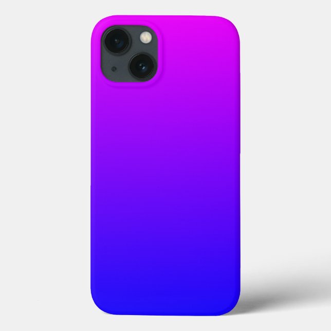 Coques Case-Mate iPhone Magenta Blue Ombre (Verso)