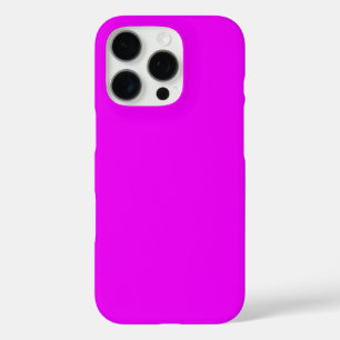 Coque iPhone 16 Pro Magenta brillant, Elégante couleur rose chaud pour