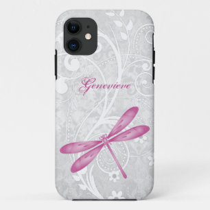 Case-Mate iPhone Case Magenta Dragonfly personnalisée