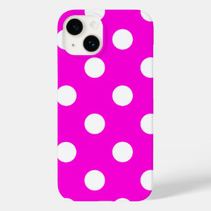 Coque Case-Mate iPhone Magenta pois #FF00DC