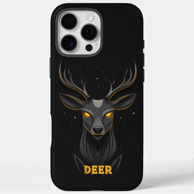 Coques Case-Mate iPhone Magical Deer Black (Verso)