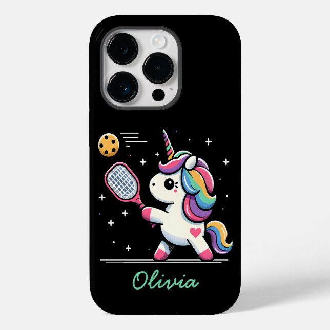 Coques Case-Mate iPhone Magical Pickleball Unicorn - Drôle Joueur d'Imagin (Verso)
