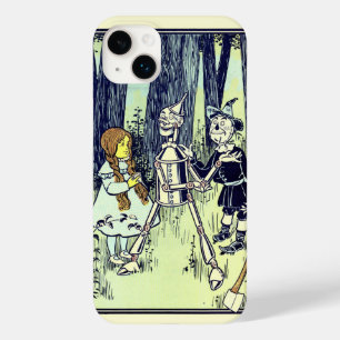 Coque Pour iPhone 14 Plus Magicien d'Oz vintage, Dorothy rencontre l'Homme d