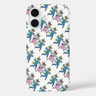 Coques iPhone 16 Magicien d'Oz vintage, Munchkins dansants mignons