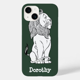 Coque Case-Mate iPhone Magicien vintage de Oz, Lion peureux courageux