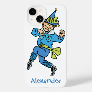 Coque Pour iPhone 14 Magicien vintage d'Oz, joli garçon munchkin dansan