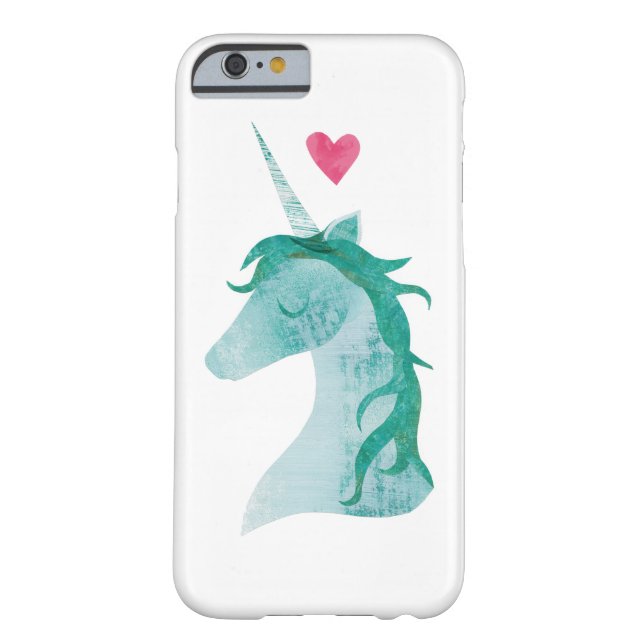Coques Case-Mate iPhone Magie bleue de licorne avec le coeur (Dos)
